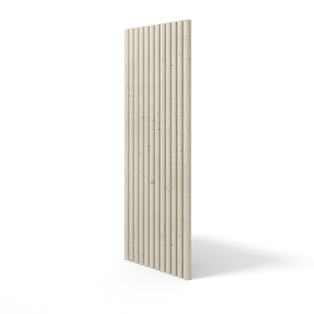 Płyta betonowa na ścianę 3D PB57 1350x460x30, kość słoniowa KS, beton architektoniczny