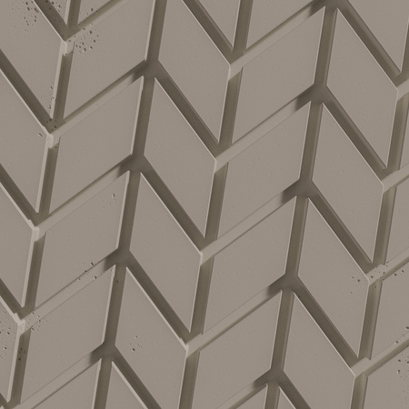 Płyta betonowa na ścianę 3D PB48 935x600x25, szarobeżowy CL05, beton architektoniczny