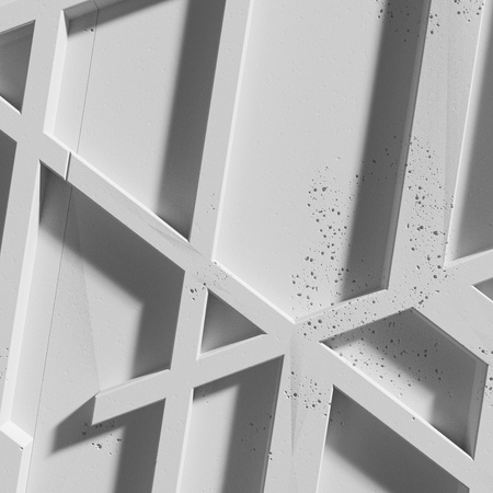 Płyta betonowa na ścianę 3D PB27 1200x600x35, jasnoszary S50, beton architektoniczny