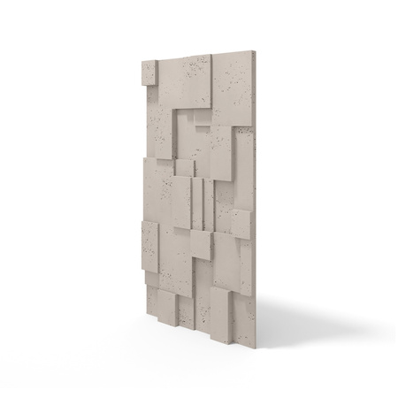 Płyta betonowa na ścianę 3D PB11 1200x600x40, kaszmirowy CL04; wzór A, beton architektoniczny