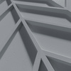Płyta betonowa na ścianę 3D PB47 939x600x25, antracytowy B08, beton architektoniczny