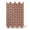 Płyta betonowa na ścianę 3D PB48 935x600x25, brudny róż CL07, beton architektoniczny