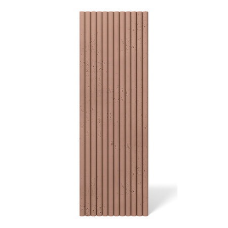 Płyta betonowa na ścianę 3D PB57 1350x460x30, brudny róż CL07, beton architektoniczny