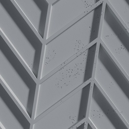 Płyta betonowa na ścianę 3D PB47 939x600x25, antracytowy B08, beton architektoniczny
