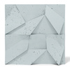 Płyta betonowa na ścianę 3D PB06B 600x600x42, jasny błękit CL06; wzór B, beton architektoniczny