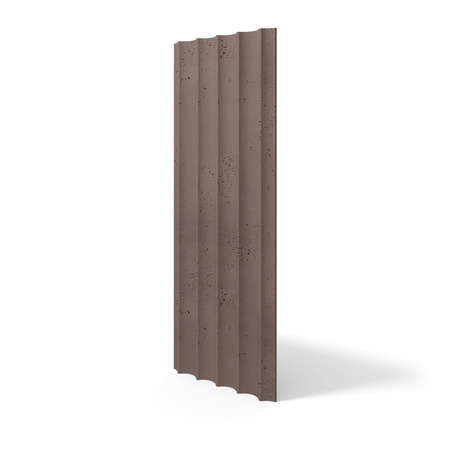 Płyta betonowa na ścianę 3D PB59 1350x500x35, czekoladowy CL02, beton architektoniczny