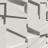 Płyta betonowa na ścianę 3D PB09 1200x600x45, zgaszona biel B0, beton architektoniczny