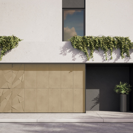 Płyta betonowa na ścianę 3D PB05C 1200x600x48, miodowy CL03, wzór C, beton architektoniczny