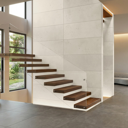 Płyta betonowa na ścianę 2D PA13 1500x600x20, kość słoniowa KS, beton architektoniczny