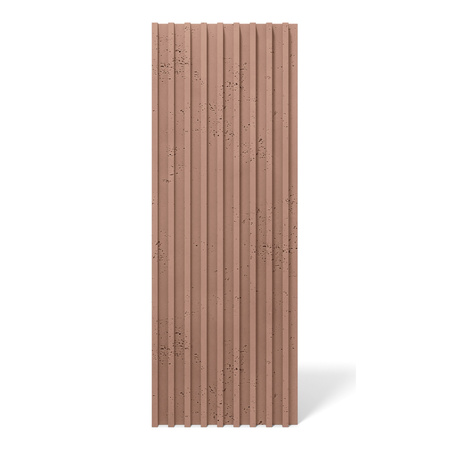 Płyta betonowa na ścianę 3D PB39 1350x490x30, brudny róż CL07, beton architektoniczny