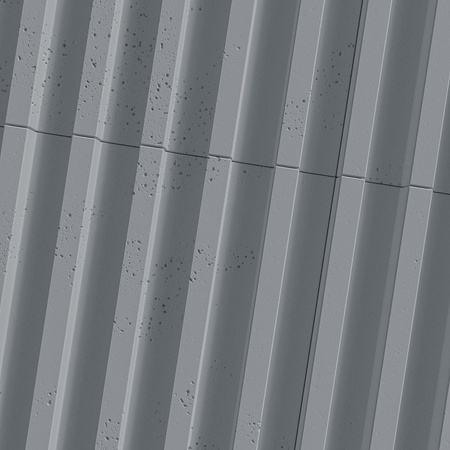 Płyta betonowa na ścianę 3D PB39 1350x490x30, antracytowy B08, beton architektoniczny