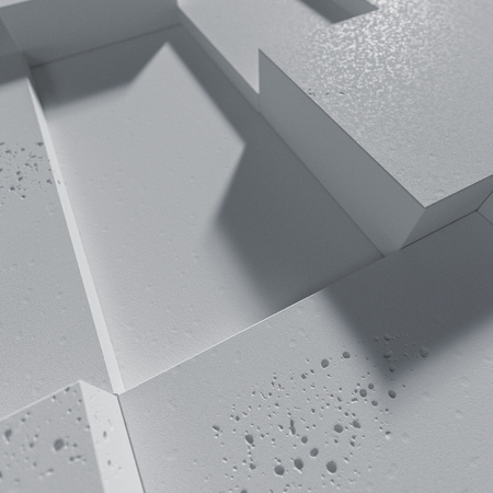 Płyta betonowa na ścianę 3D PB11A 1200x600x40, szary S96, wzór A, beton architektoniczny