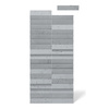 Płyta betonowa na ścianę 3D PB69 5x22,6x2, szary S96, beton architektoniczny