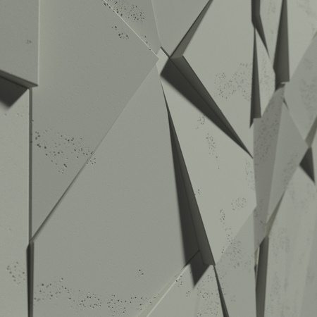 Płyta betonowa na ścianę 3D PB05C 1200x600x48, zgaszona zieleń CL09, wzór C, beton architektoniczny