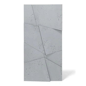 Płyta betonowa na ścianę 3D PB05B 1200x600x48, szary S96, wzór B, beton architektoniczny