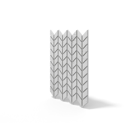 Płyta betonowa na ścianę 3D PB48 935x600x25, jasnoszary S50, beton architektoniczny
