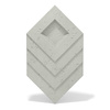 Płyta betonowa na ścianę 3D PB21 1050x600x45, pistacjowy CL08, beton architektoniczny