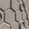 Płyta betonowa na ścianę 3D PB01D 260x300x37, kaszmirowy CL04, beton architektoniczny