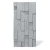 Płyta betonowa na ścianę 3D PB11A 1200x600x40, szary S96, wzór A, beton architektoniczny