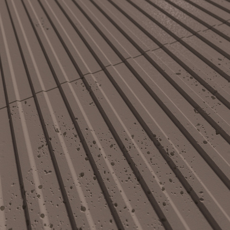 Płyta betonowa na ścianę 3D PB37 1350x600x12, czekoladowy CL02, beton architektoniczny