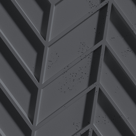 Płyta betonowa na ścianę 3D PB47 939x600x25, czarny B15, beton architektoniczny