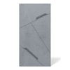 Płyta betonowa na ścianę 3D PB18 1200x600x38, antracytowy B08, beton architektoniczny