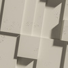 Płyta betonowa na ścianę 3D PB11 1200x600x40, kość słoniowa KS, wzór A, beton architektoniczny
