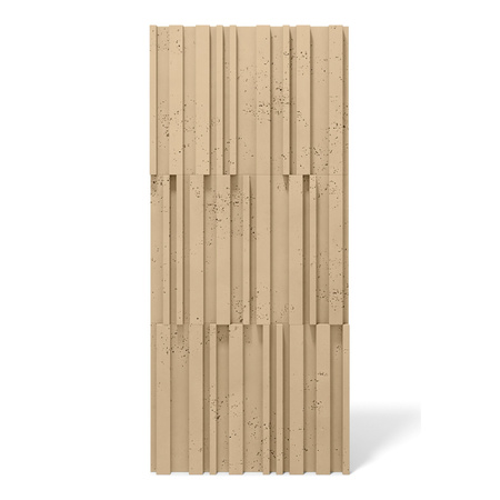 Płyta betonowa na ścianę 3D PB42 1350x600x30, miodowy CL03, beton architektoniczny