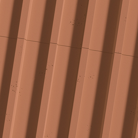 Płyta betonowa na ścianę 3D PB40 1350x510x30, terakota CL01, beton architektoniczny
