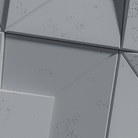 Płyta betonowa na ścianę 3D PB26B 600x600x45, antracytowy B08; wzór B, beton architektoniczny