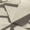 Płyta betonowa na ścianę 3D PB12B 600x600x40, kość słoniowa KS; wzór B, beton architektoniczny