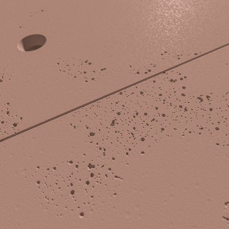 Płyta betonowa na ścianę 3D PB30 1200x600x20, brudny róż CL07, beton architektoniczny