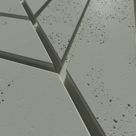 Płyta betonowa na ścianę 3D PB44 1188x600x25, zgaszona zieleń CL09, beton architektoniczny