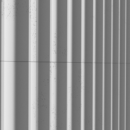Płyta betonowa na ścianę 3D PB59 1350x500x35, jasnoszary S50, beton architektoniczny