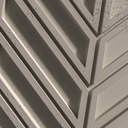 Płyta betonowa na ścianę 3D PB50 1156x600x20, kaszmirowy CL04, beton architektoniczny