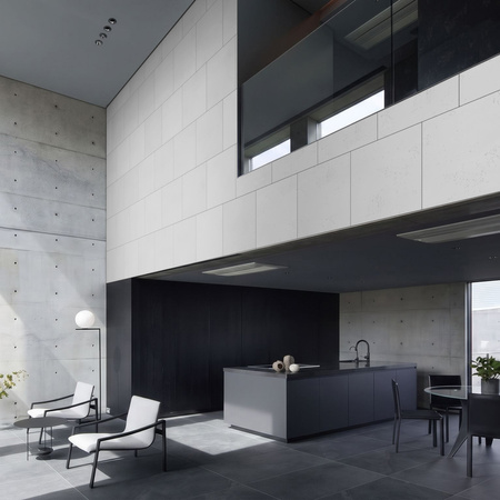 Płyta betonowa na ścianę 2D PA03 600x600x10, jasnoszary S50, beton architektoniczny