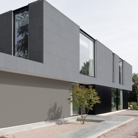 Płyta betonowa na ścianę 2D PA03 600x600x10, antracytowy B08, beton architektoniczny