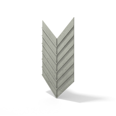 Płyta betonowa na ścianę 3D PB45 1188x600x25, zgaszona zieleń CL09, beton architektoniczny