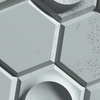 Płyta betonowa na ścianę 3D PB01D 260x300x37, jasny błękit CL06, beton architektoniczny