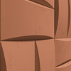 Płyta betonowa na ścianę 3D PB20 600x600x40, terakota CL01, beton architektoniczny