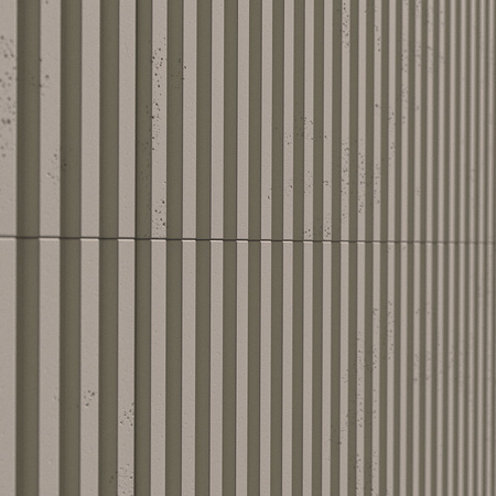 Płyta betonowa na ścianę 3D PB38 1350x480x30, kaszmirowy CL04, beton architektoniczny