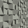 Płyta betonowa na ścianę 3D PB16 600x600x40, zgaszona zieleń CL09, beton architektoniczny