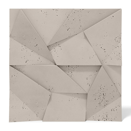 Płyta betonowa na ścianę 3D PB06 600x600x42, kaszmirowy CL04, beton architektoniczny