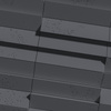 Płyta betonowa na ścianę 3D PB69 5x22,6x2,czarny B15, beton architektoniczny