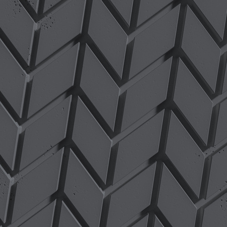 Płyta betonowa na ścianę 3D PB48 935x600x25, czarny B15, beton architektoniczny