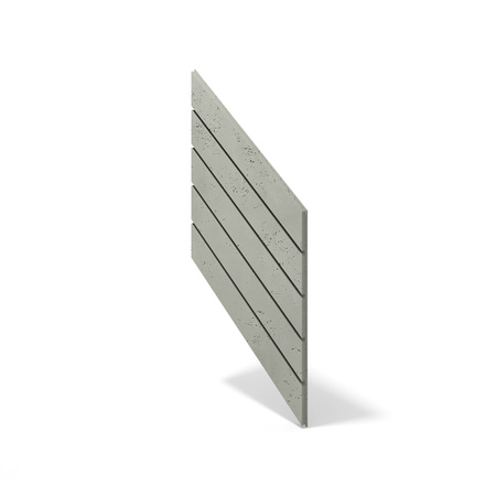 Płyta betonowa na ścianę 3D PB43 1210x500x25, zgaszona zieleń CL09, beton architektoniczny
