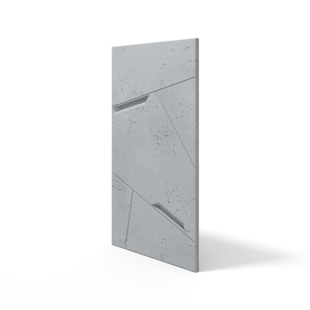 Płyta betonowa na ścianę 3D PB18B 1200x600x38, szary S96; wzór B, beton architektoniczny