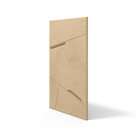 Płyta betonowa na ścianę 3D PB18B 1200x600x38, miodowy CL03; wzór B, beton architektoniczny
