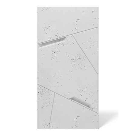 Płyta betonowa na ścianę 3D PB18B 1200x600x38, jasnoszary S50; wzór B, beton architektoniczny