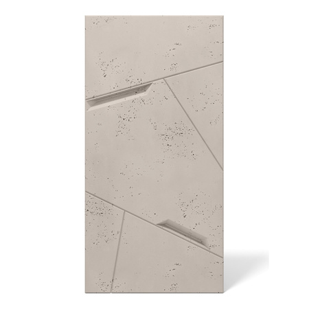 Płyta betonowa na ścianę 3D PB18B 1200x600x38, kaszmirowy CL04; wzór B, beton architektoniczny